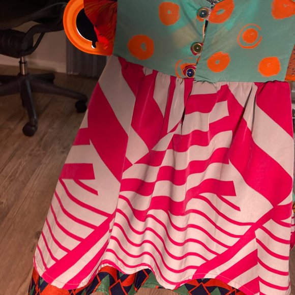 Girl's Handmade Dress, multicolor. - Picture 6 of 6